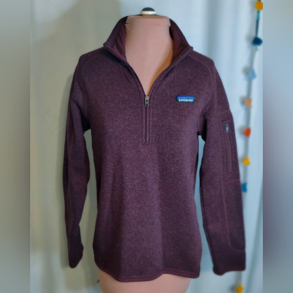 Patagonia Merlot Better Sweater Popover quarter zip front Fleece  M